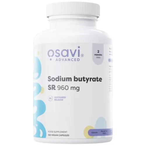 Sodium Butyrate SR 960 mg | Sustained Release / 120 капсули, 60 дози - Osavi