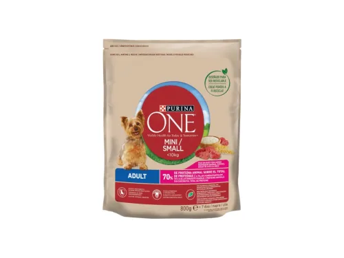 Храна за Кучета Purina One Mini Adult Суха 800Г Телешко