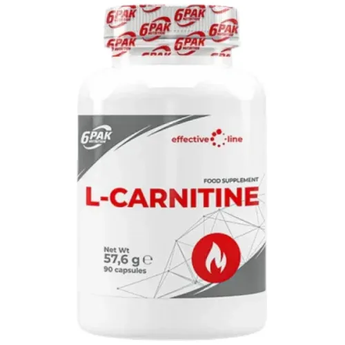 L-Carnitine 500 mg / 90 капсули, 90 дози - 6PAK Nutrition