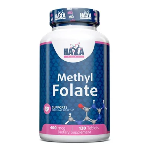 Methyl Folate 400 mcg (5-MTHF) / 120 Tabs - Haya Labs