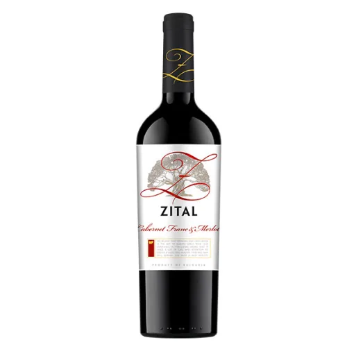 Червено вино Каберне Фран и Мерло Zital 0,75л.