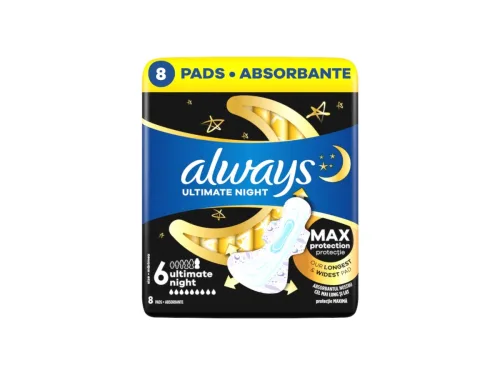 Дамски Превръзки Always Ultra Найт Дуо 8бр.30429