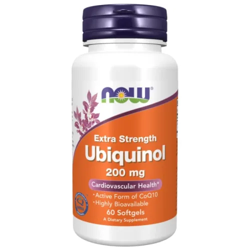 Ubiquinol 200 mg | Extra Strength (60 дози) / 60 Гел капсули - NOW Foods
