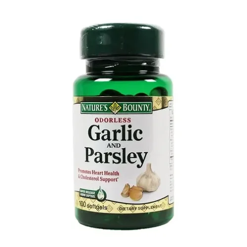 Odorless Garlic and Parsley / 100 Softgels - Nature's Bounty