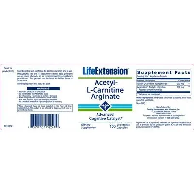 Acetyl-L-Carnitine Arginate - Life Extension