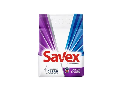 Прах За Пране Savex Color Brightness 2 Кг Плик 20 Пр