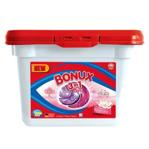 Капсули за пране Bonux 3in1 за цветно 12бр. - Bonux