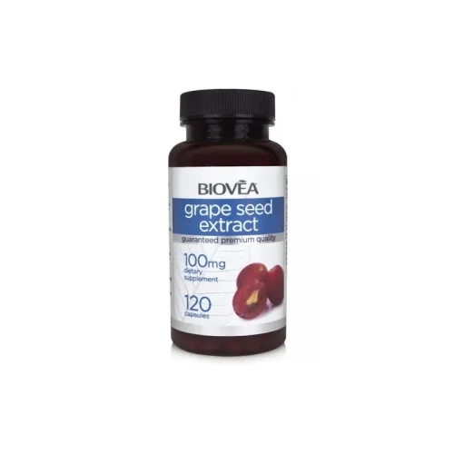 Grape Seed Extract 100mg - Екстракт От Гроздови Семки, Разфасовка 120 caps - Biovea