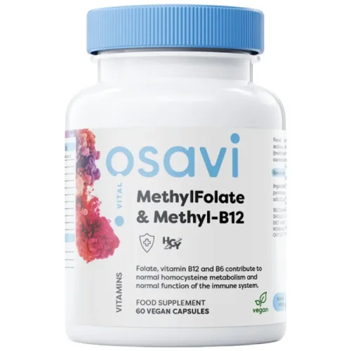 MethylFolate & Methyl-B12 | with Quatrefolic® / 60 капсули, 60 дози - Osavi