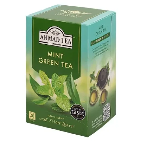 Чай Зелен с мента Ahmad Tea 20бр. 40гр. - Ahmad Tea