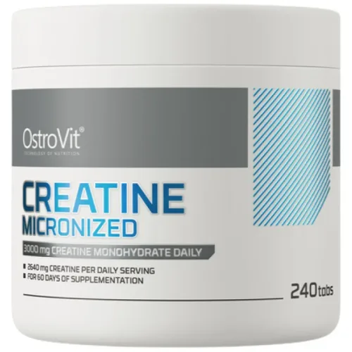 Creatine Micronized Tablets 750 mg (60 дози) / 240 Таблетки - OstroVit