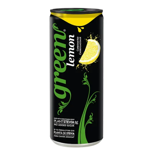 Газирана напитка Green Cola Lemon кен 330мл. - Green Cola