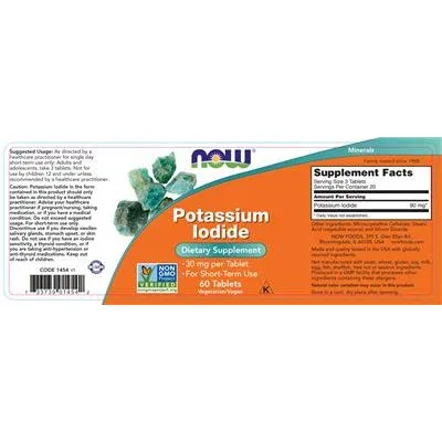 Калиев йодид / Potassium Iodide - NOW