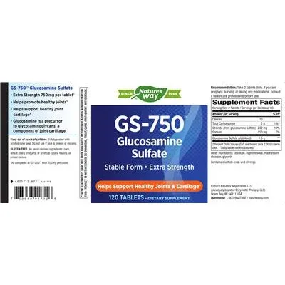 GS-750 Glucosamine Sulfate - Nature's Way