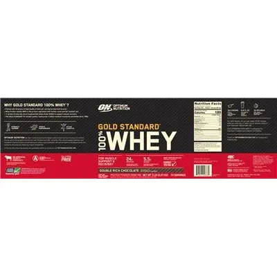 Gold Standard 100% Whey Двоен богат шоколад / Gold Standard 100% Whey Double Rich Chocolate - Optimum Nutrition