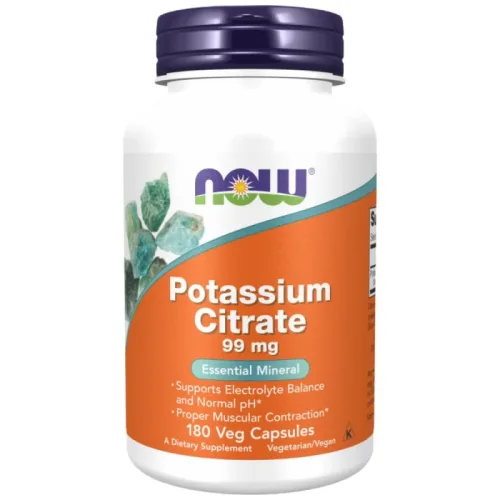 Potassium Citrate 99 mg (30 дози) / 180 капсули - NOW Foods