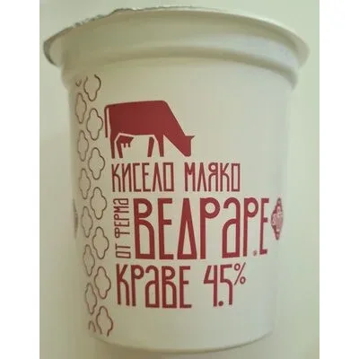 Кисело краве мляко 4.5% - Vedrare