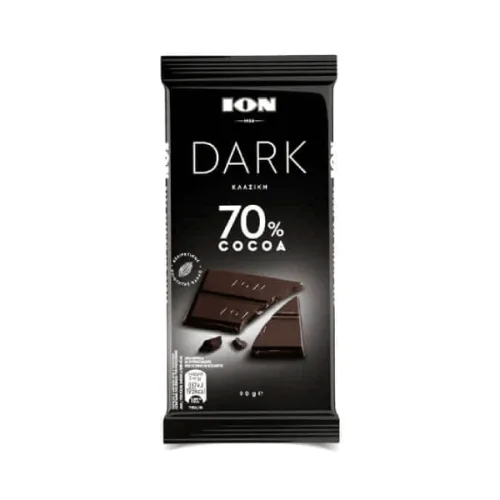 Шоколад ION Dark 70% какао 90гр. - ION