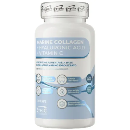 Marine Collagen | with Hyaluronic Acid & Vitamin C (30 дози) / 120 капсули - EthicSport
