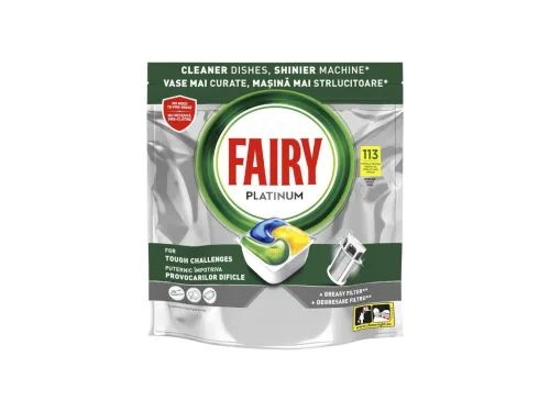 Таблетки За Съдомиялна Fairy Platinum Лимон 113бр