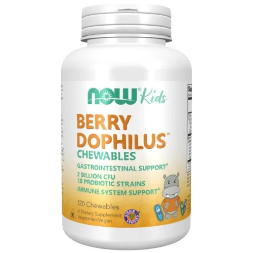 BerryDophilus (120 дози) / 120 Дъвчащи таблетки - NOW Foods