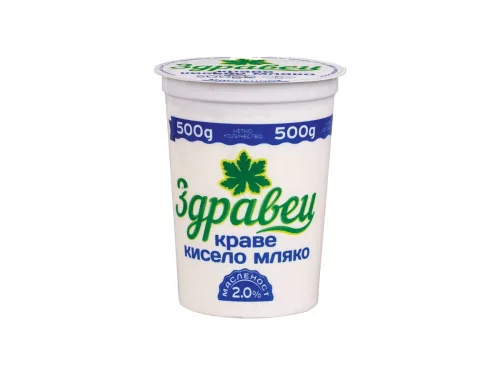 Мляко Кисело Здравец 2% 500гр