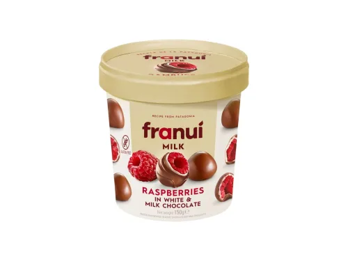 Малини Franui с Бял и Млечен Шоколад 150гр Замразени