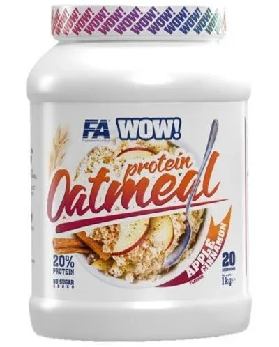 WOW! Protein Oatmeal, ябълки с канела, 1 kg, FA Nutrition - FA Nutrition