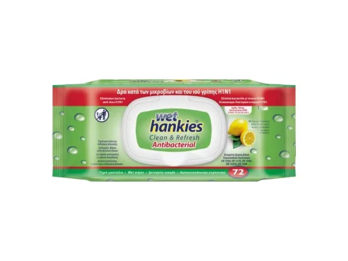 Кърпи Влажни Hankies Лимон 72бр