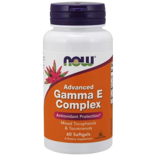 Advanced Gamma E Complex (30 дози) / 60 Гел капсули - NOW Foods