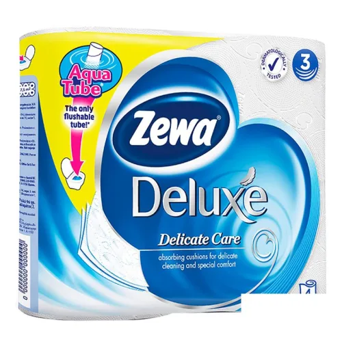 Тоалетна хартия Zewa deluxe Delicate Care  4бр.