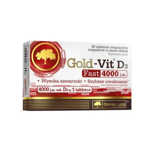 Gold-Vit D3 FAST 4000 IU / 30 Tabs - OLIMP