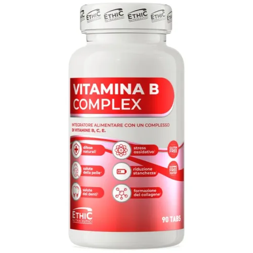 Vitamina B Complex | with Vitamin C & E (90 дози) / 90 Таблетки - EthicSport