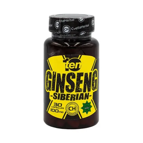 Siberian Ginseng 100mg / 30 Caps. - Cvetita Herbal