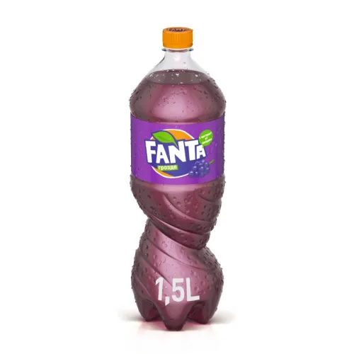Газирана напитка Fanta грозде 1,5л. - Fanta