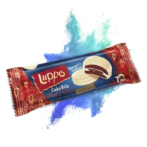 Бисквити Luppo сандвич червено кадифе 182гр. - Luppo