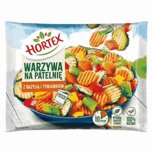 Замразени зеленчуци с босилек и чубрица Hortex 400гр.