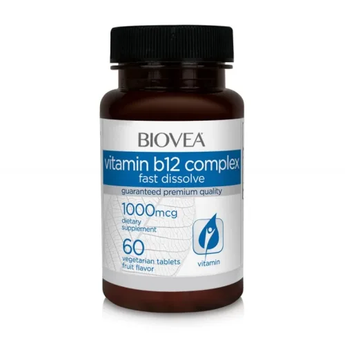 Vitamin B12 Complex Fast Dissolve - Витамин B12, Разфасовка 60 tabs - Biovea