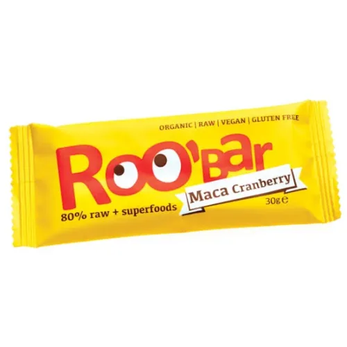 Roo'bar био суров бар с мака, веган 30 г - Roobar