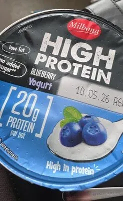 Високопротеиново йогуртно изделие - боровинка / High Protein Yogurt Product - Blueberry - Milbona