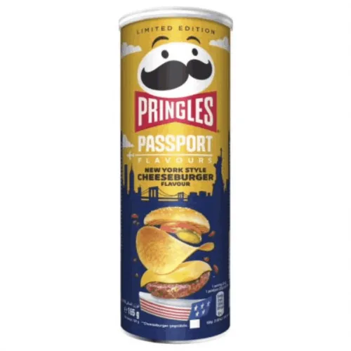 Чипс Pringles футбол чийзбургер 165гр.