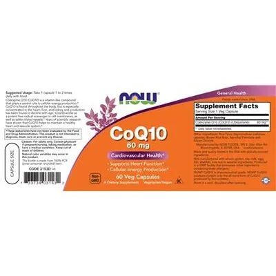 CoQ10 60 mg - NOW