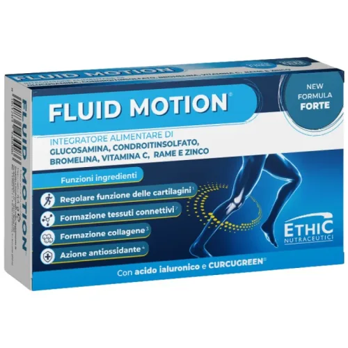 FLUID MOTION | with Bromelain & BCM95® Curcumin / 30 Таблетки, 30 дози - EthicSport