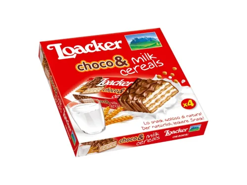 Вафли Loacker Milk&Cereals 100гр