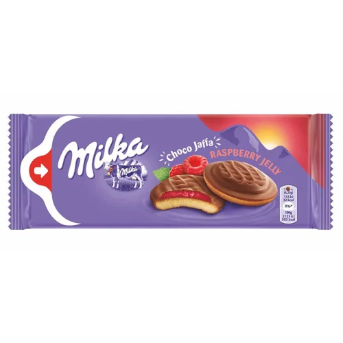 Бисквити Milka choco jaffa малина 147гр. - Milka