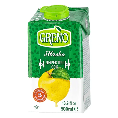 Сок ябълка Greno 500мл.
