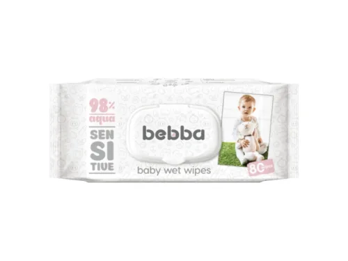 Кърпи Влажни Bebba Sensitive 80 Бр С Капак
