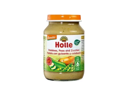 Пюре Био Holle Картофи,Грах,Тиквички 190гр