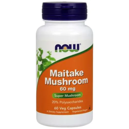 Maitake Mushrooms 60 mg / 60 капсули - NOW Foods