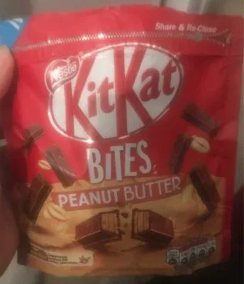 Шоколадови хапки с фъстъчено масло Kat Bites в опаковка за споделяне / Kat Bites Peanut Butter Chocolate Sharing Pouch - Nestlé